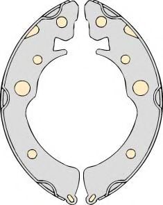 MGA - M660 - Комплект тормозных колодок (Тормозная система)