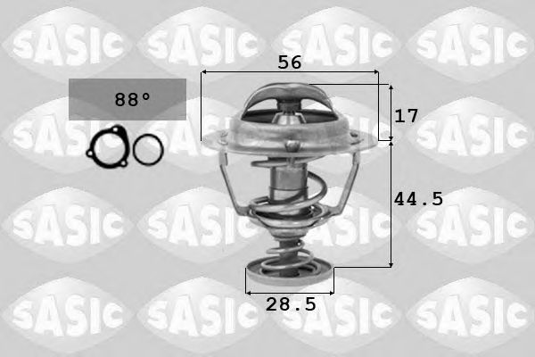 SASIC - 3306039 - Термостат, охлаждающая жидкость (Охлаждение)