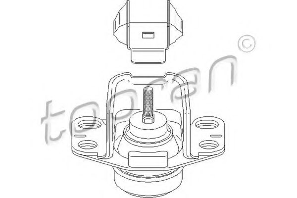 TOPRAN - 700 530 - Подвеска, двигатель (Подвеска двигателя)