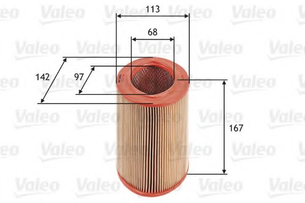 VALEO - 585623 - Воздушный фильтр (Система подачи воздуха)