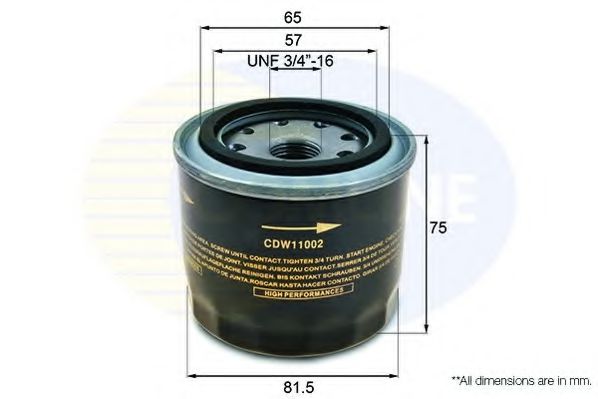 COMLINE - CDW11002 - Масляный фильтр (Смазывание)