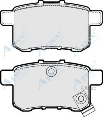 APEC BRAKING - PAD1763 - Комплект тормозных колодок, дисковый тормоз (Тормозная система)