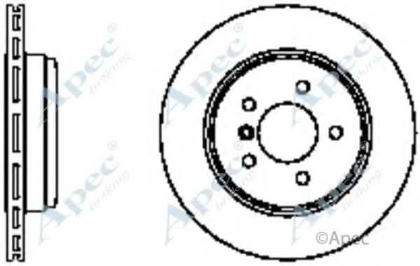 APEC BRAKING - DSK2245 - Тормозной диск (Тормозная система)