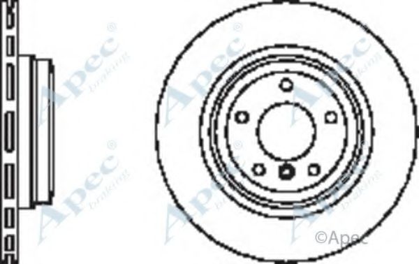 APEC BRAKING - DSK2407 - Тормозной диск (Тормозная система)