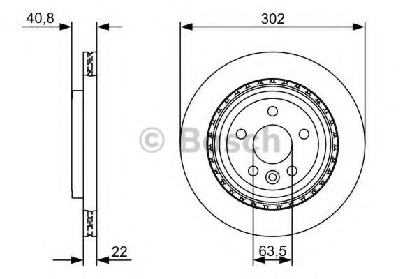 BOSCH - 0 986 479 398 - Тормозной диск (Тормозная система)