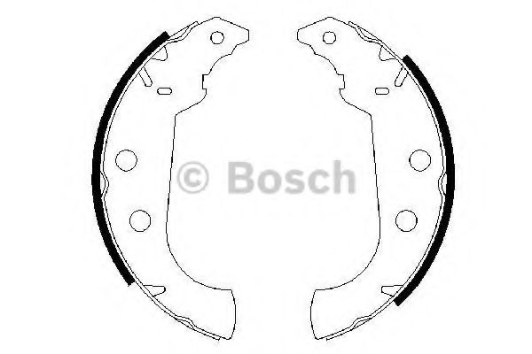 BOSCH - 0 986 487 243 - Комплект тормозных колодок (Тормозная система)