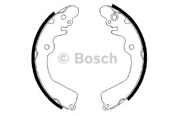 BOSCH - 0 986 487 451 - Комплект тормозных колодок (Тормозная система)