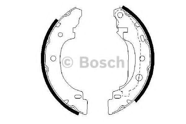 BOSCH - 0 986 487 570 - Комплект тормозных колодок (Тормозная система)