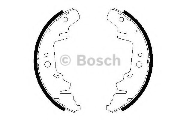 BOSCH - 0 986 487 634 - Комплект тормозных колодок (Тормозная система)