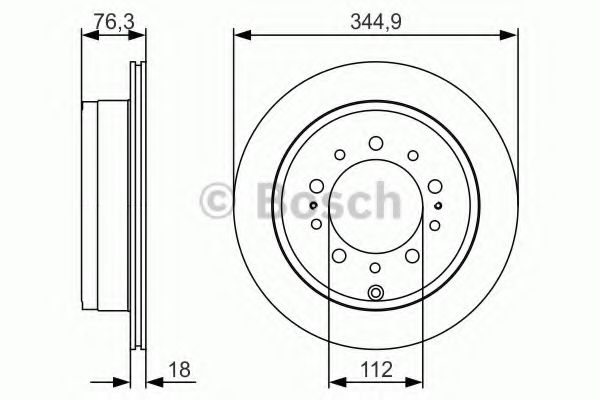 BOSCH - 0 986 479 R32 - Тормозной диск (Тормозная система)