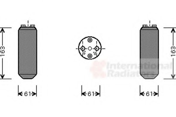 VAN WEZEL - 5900D104 - Осушитель, кондиционер (Кондиционер)