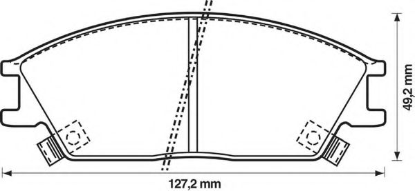 BENDIX - 572269B - Комплект тормозных колодок, дисковый тормоз