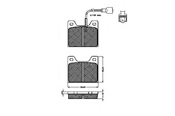 SPIDAN - 30241 - Комплект тормозных колодок, дисковый тормоз