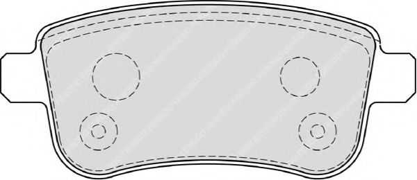 FERODO - FDB4182 - Комплект тормозных колодок, дисковый тормоз (Тормозная система)