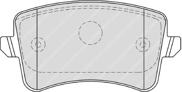FERODO - FDB4190 - Комплект тормозных колодок, дисковый тормоз (Тормозная система)