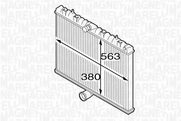 MAGNETI MARELLI - 350213127300 - Радиатор, охлаждение двигателя (Охлаждение)