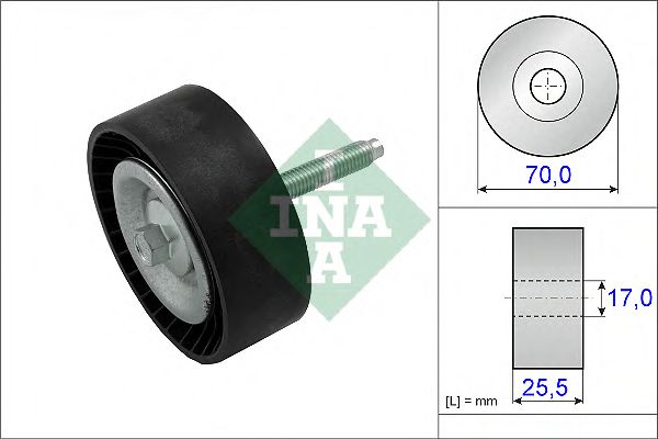 INA - 532 0652 10 - Паразитный / ведущий ролик, поликлиновой ремень (Ременный привод)