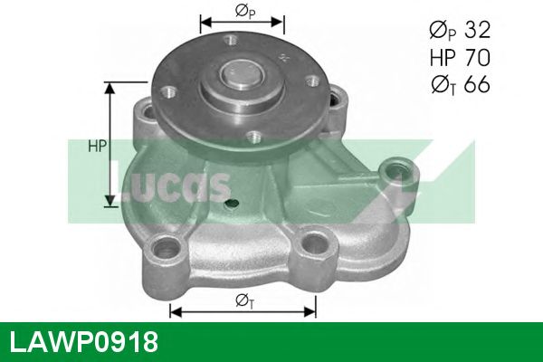 LUCAS ENGINE DRIVE - LAWP0918 - Водяной насос (Охлаждение)