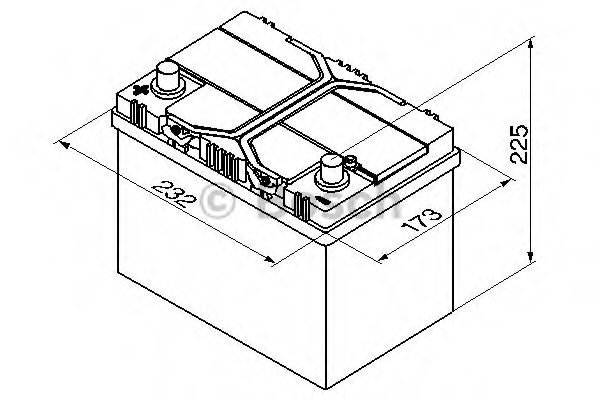BOSCH - 0 092 S40 250 - Стартерная аккумуляторная батарея (Система стартера)
