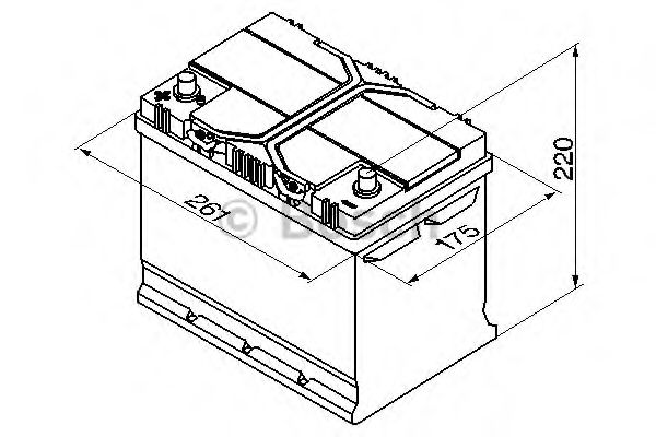 BOSCH - 0 092 S40 270 - Стартерная аккумуляторная батарея (Система стартера)
