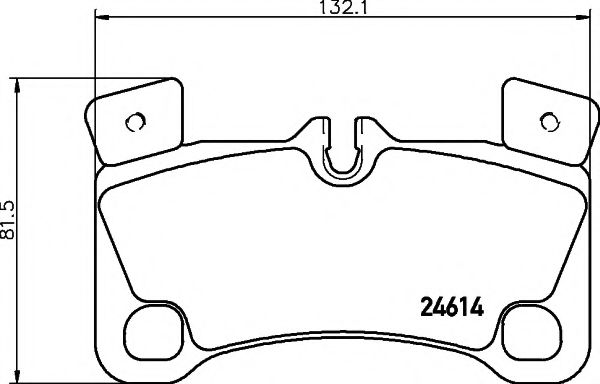 HELLA PAGID - 8DB 355 014-631 - Комплект тормозных колодок, дисковый тормоз (Тормозная система)