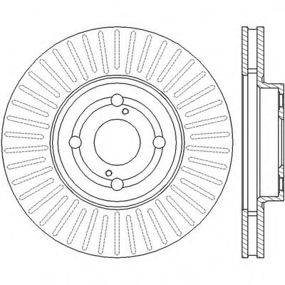 BENDIX - 562435B - Тормозной диск