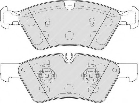 FERODO - FDB1830 - Комплект тормозных колодок, дисковый тормоз (Тормозная система)