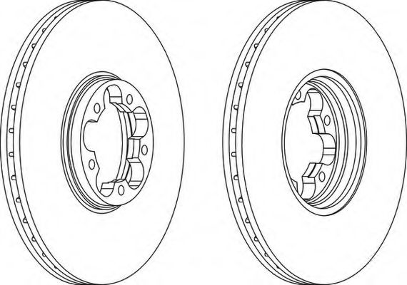 FERODO - DDF1112 - Тормозной диск (Тормозная система)