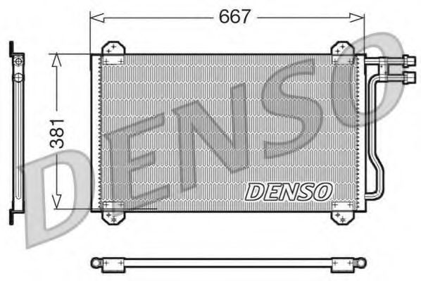 DENSO - DCN17055 - Конденсатор, кондиционер (Кондиционер)