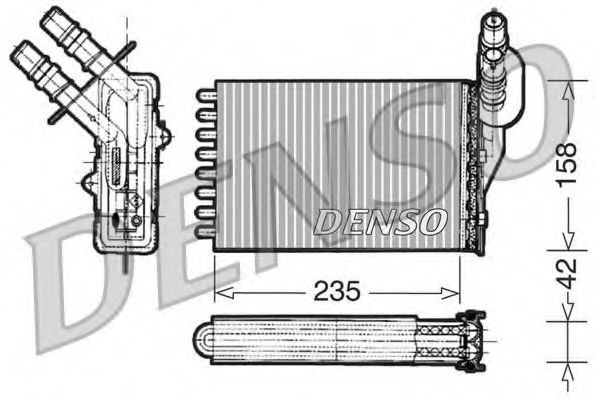 DENSO - DRR23001 - Теплообменник, отопление салона (Отопление / вентиляция)