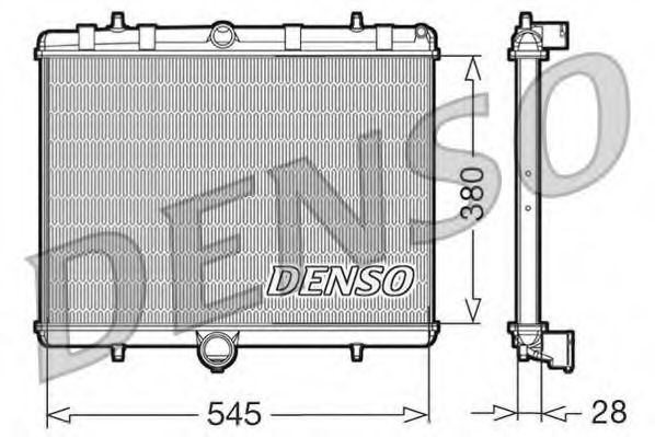 DENSO - DRM07060 - Радиатор, охлаждение двигателя (Охлаждение)