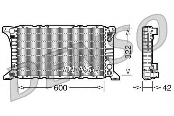 DENSO - DRM10092 - Радиатор, охлаждение двигателя (Охлаждение)