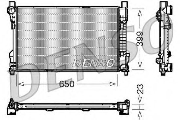 DENSO - DRM17081 - Радиатор, охлаждение двигателя (Охлаждение)