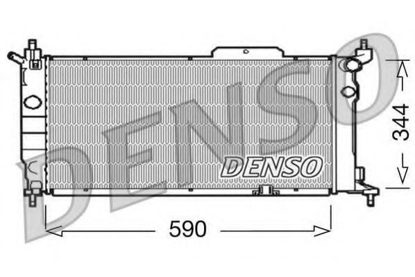 DENSO - DRM20013 - Радиатор, охлаждение двигателя (Охлаждение)