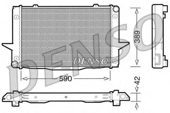 DENSO - DRM33043 - Радиатор, охлаждение двигателя (Охлаждение)