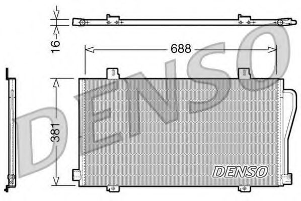 DENSO - DCN23017 - Конденсатор, кондиционер (Кондиционер)