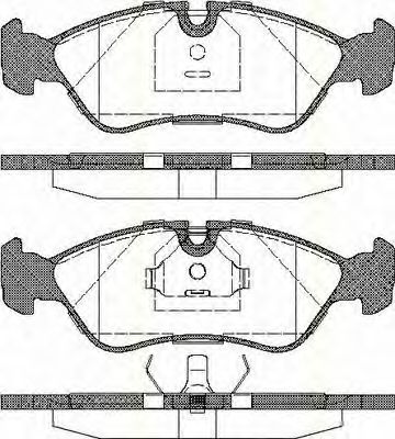 TRISCAN - 8110 21003 - Комплект тормозных колодок, дисковый тормоз (Тормозная система)