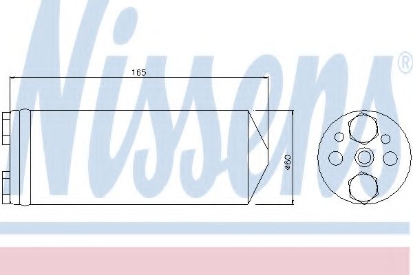 NISSENS - 95425 - Осушитель, кондиционер (Кондиционер)