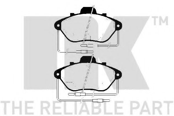 NK - 223718 - Комплект тормозных колодок, дисковый тормоз (Тормозная система)