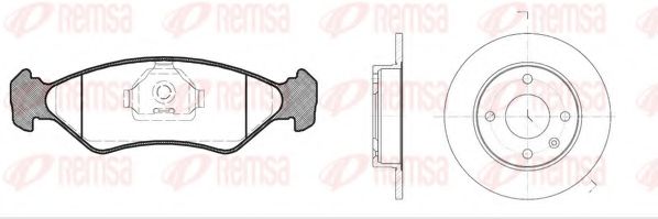 REMSA - 8285.00 - Комплект тормозов, дисковый тормозной механизм (Тормозная система)