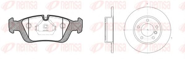 REMSA - 8384.00 - Комплект тормозов, дисковый тормозной механизм (Тормозная система)