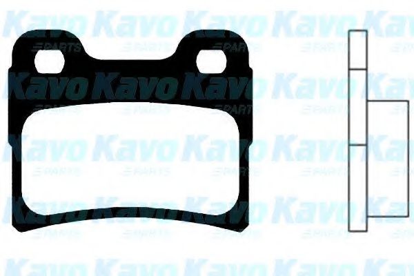 KAVO PARTS - BP-4004 - Комплект тормозных колодок, дисковый тормоз (Тормозная система)