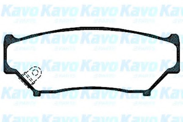 KAVO PARTS - BP-8509 - Комплект тормозных колодок, дисковый тормоз (Тормозная система)