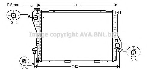 AVA QUALITY COOLING - BW2301 - Радиатор, охлаждение двигателя (Охлаждение)