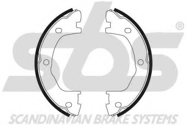 SBS - 18492723682 - Комплект тормозных колодок, стояночная тормозная система (Тормозная система)