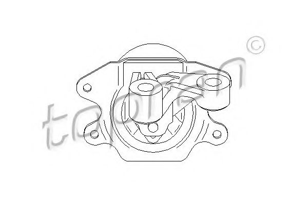 TOPRAN - 207 559 - Подвеска, двигатель (Подвеска двигателя)