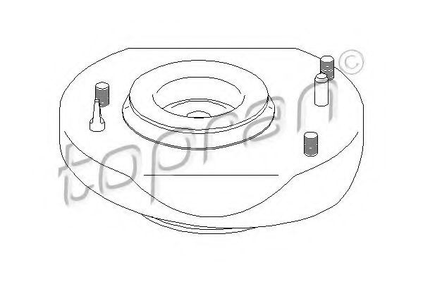 TOPRAN - 700 357 - Опора стойки амортизатора