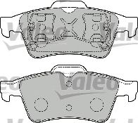 VALEO - 598472 - Комплект тормозных колодок, дисковый тормоз (Тормозная система)