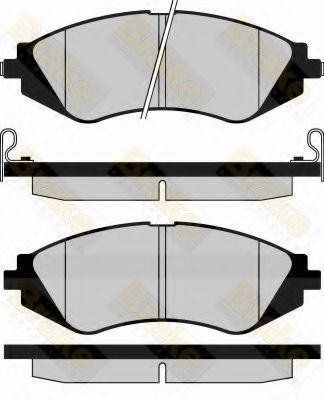 BRAKE ENGINEERING - PA1146 - Комплект тормозных колодок, дисковый тормоз (Тормозная система)