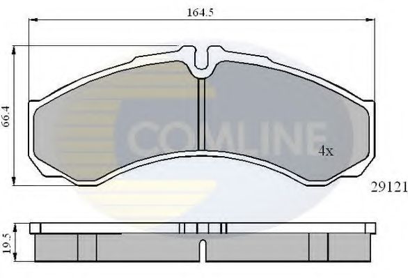 COMLINE - CBP0931 - Комплект тормозных колодок, дисковый тормоз (Тормозная система)